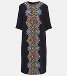 Платье-туника из джерси с принтом Etro, Nero - фото