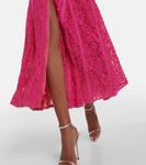 Кружевное платье-бюстье Elodie Costarellos, фуксия - фото 5