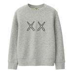 Футболка UNIQLO x KAWS Graphic Sweatshirt 'Grey' - фото