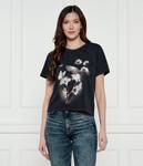 Футболка женская Hugo с принтом, черный - фото