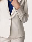 Блейзер Quiosque Blazer 8UF001, цвет mottled white - фото 3