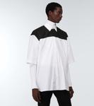 Хлопковая рубашка Raf Simons, White Black - фото 3