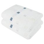 Полотенце для рук framsohn-Set Quattro (2 шт), 100 см, белый - фото