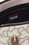 Сумочка Tous с принтом и короткими ручками, бежевый - фото 4