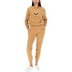 Штаны с вышивкой Teddy Bear MOSCHINO, хаки - фото 4