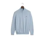 Свитер Gant 8030564 half zip, синий - фото 3