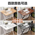 Компьютерный стол Chuzhe Home 60x40x70 см складной в комплекте со стулом, цвет walnut - фото 3