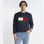 Свитер обычного кроя Tommy Hilfiger, синий - фото 2