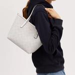 COACH Городская сумка-шоппер из прорезиненного хлопка - фото 4