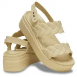 Сандалии Crocs Brooklynoven Upper L, бежевый - фото 4