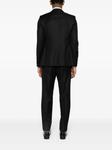 Zegna шерстяной костюм с однобортным пиджаком, черный - фото 4