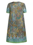 Платье-туника с принтом пейсли Etro, синий - фото