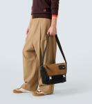 Гибкий мессенджер из холста и замши Flex Medium Loewe, Black/Dark Gold - фото 2