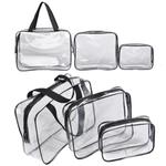 Косметичка 3 шт. Прозрачная Inna marka - фото