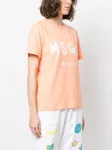 Футболка с логотипом MSGM, оранжевый - фото 3