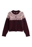 Кардиган New Look FAIRISLE CREW NECK , Red Pattern/Mottled Red - фото 4