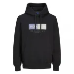 Худи Jack & Jones Frederiksberg Box Plus Size, черный - фото