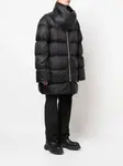 Пуховик с капюшоном Rick Owens, черный - фото 3