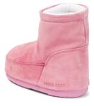 Замшевые зимние ботинки icon Moon Boot Kids, розовый - фото 3