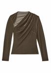 Топ Reiss KASSIA CUT-OUT, Mocha Brown/Brown - фото 4