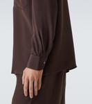 Шёлковая рубашка Saman Amel, коричневый - фото 6