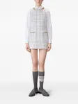 Твидовое платье с кристаллами Thom Browne, серый - фото 2