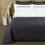 Пододеяльник Frette Rays из хлопкового сатина 265x230, синий - фото