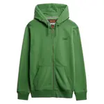Толстовка Superdry Essentials Logo full zip, зеленый - фото