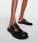 Кожаные мюли campo mary jane Loewe, черный - фото 4