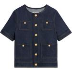 Джинсовая куртка женская синяя Celine - фото