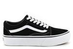 Кроссовки ua old skool на платформе Vans, черный - фото