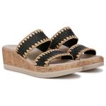 Босоножки на танкетке Bzees For Lifestride, black stretch raffia fabric - фото