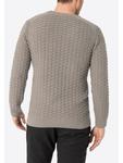 Пуловер Timezone Strickpullover Rundhals 3D Muster Regular Fit, бежевый - фото 2