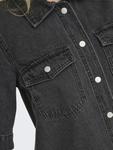 Платье-рубашка ONLY, Black denim - фото 4