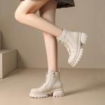 Ботинки Martin Boot женские Zhr, бежевый - фото 9