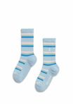 Носки ARMEDANGELS STRIPE, Blue Glow/Blue - фото