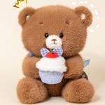 Плюшевый мишка 25 см YIHEGE, коричневый - фото 11