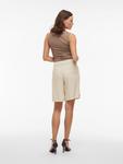Тканевые шорты Vila, кремовый - фото 4