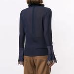 Chloé Темно-синяя женская рубашка - фото 5