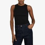 Майка Reiss Бетти из хлопкового джерси, черный - фото 3