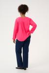 Блузка KAFFE CURVE Ami, розовый - фото 4
