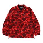 Куртка BAPE Color Camo One Point Coach Jacket, Red - фото