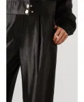 Брюки из блестящего твила Aaiko, черный - фото 2