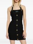 Мини-платье в рубчик от Balmain, черный - фото 3
