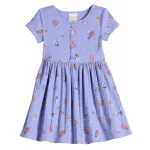 Платье-хенли с рубчиком для девочки и малышки Jumping Beans, цвет group florals blue - фото