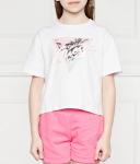 Футболка детская Guess с принтом, белый - фото