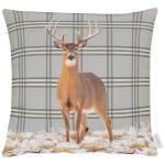 Наволочка twentyfour Deer, 60 см цвет schwarz/rot - фото 2