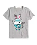 Футболка для мальчиков с принтом "Happy Easter Bunny Egg" Hybrid, серый - фото