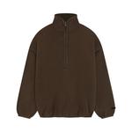 Пуловер Fear of God Essentials Brushed Half Zip Pullover, Brown - фото