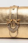 Кожаная сумка Pinko, золотой - фото 4